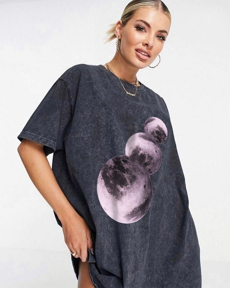 No Chill Co. Acid Wash Oversized Tee — Vintage Street Drop