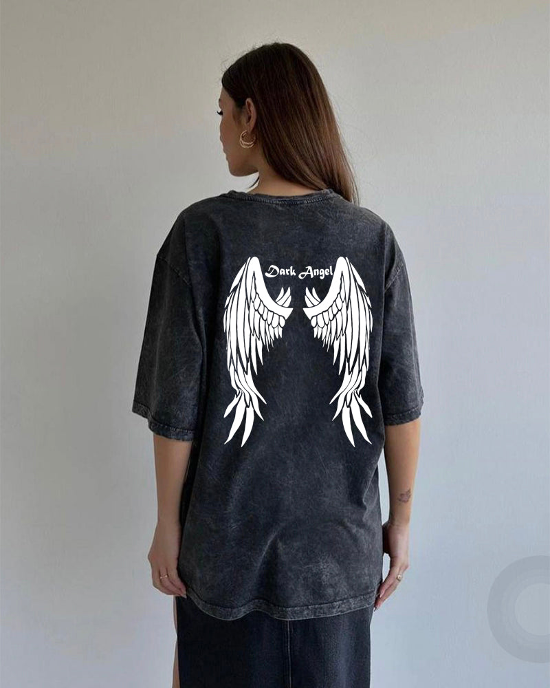 No Chill Co. Acid Wash Oversized Tee — Vintage Street Drop