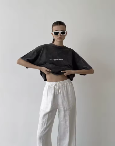 No Chill Co. Acid Wash Oversized Tee — Vintage Street Drop