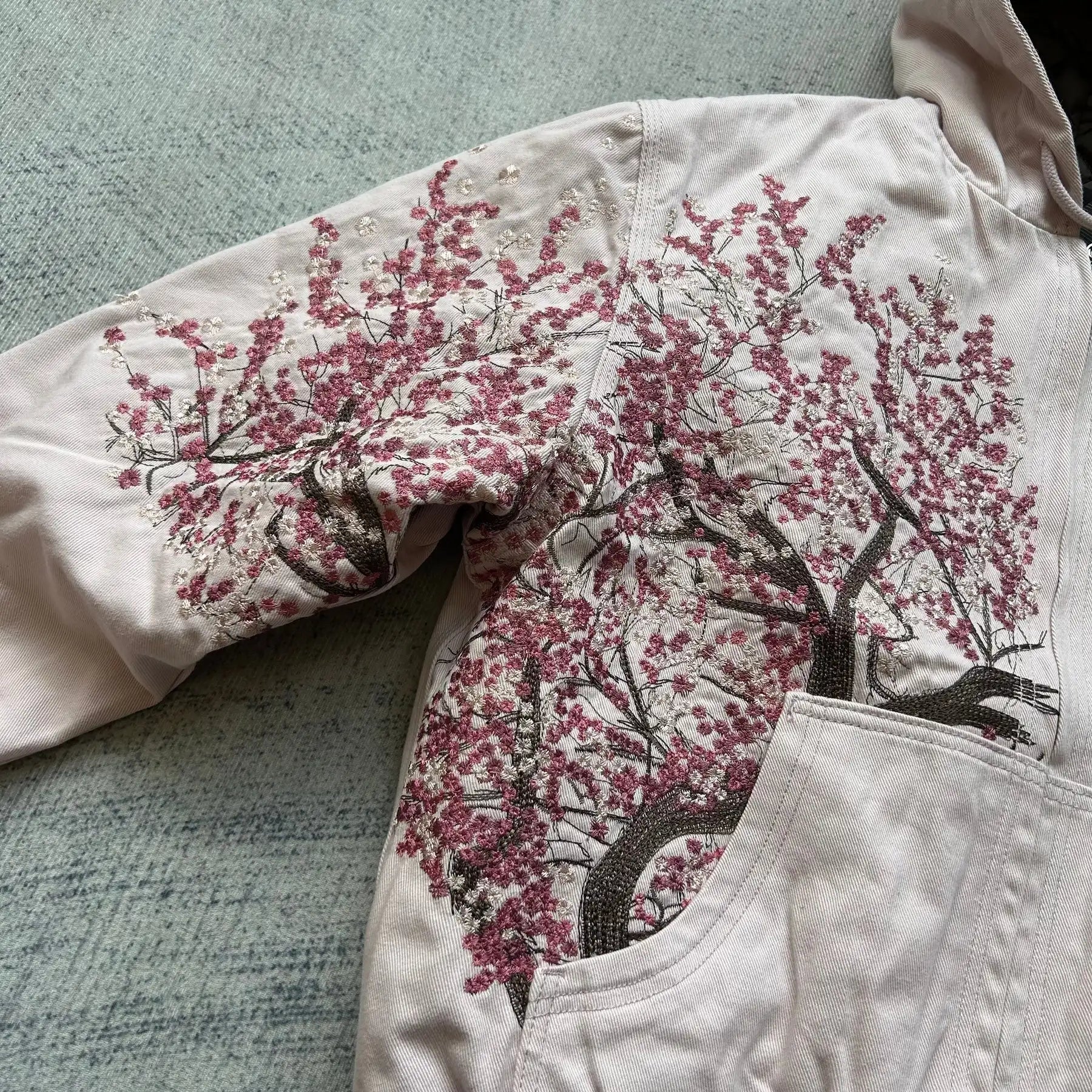 No Chill Co. Sakura Graphic Padded Zip Hoodie