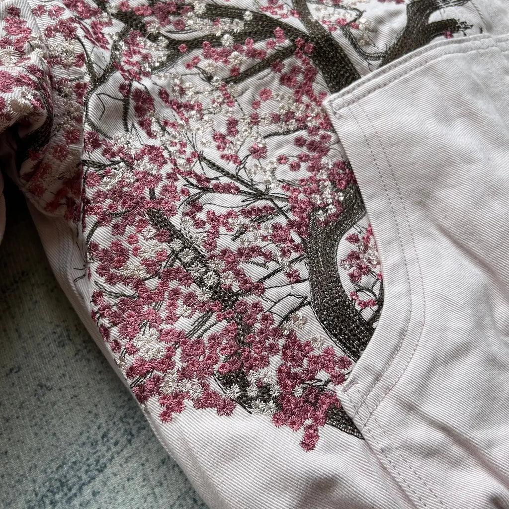 No Chill Co. Sakura Graphic Padded Zip Hoodie