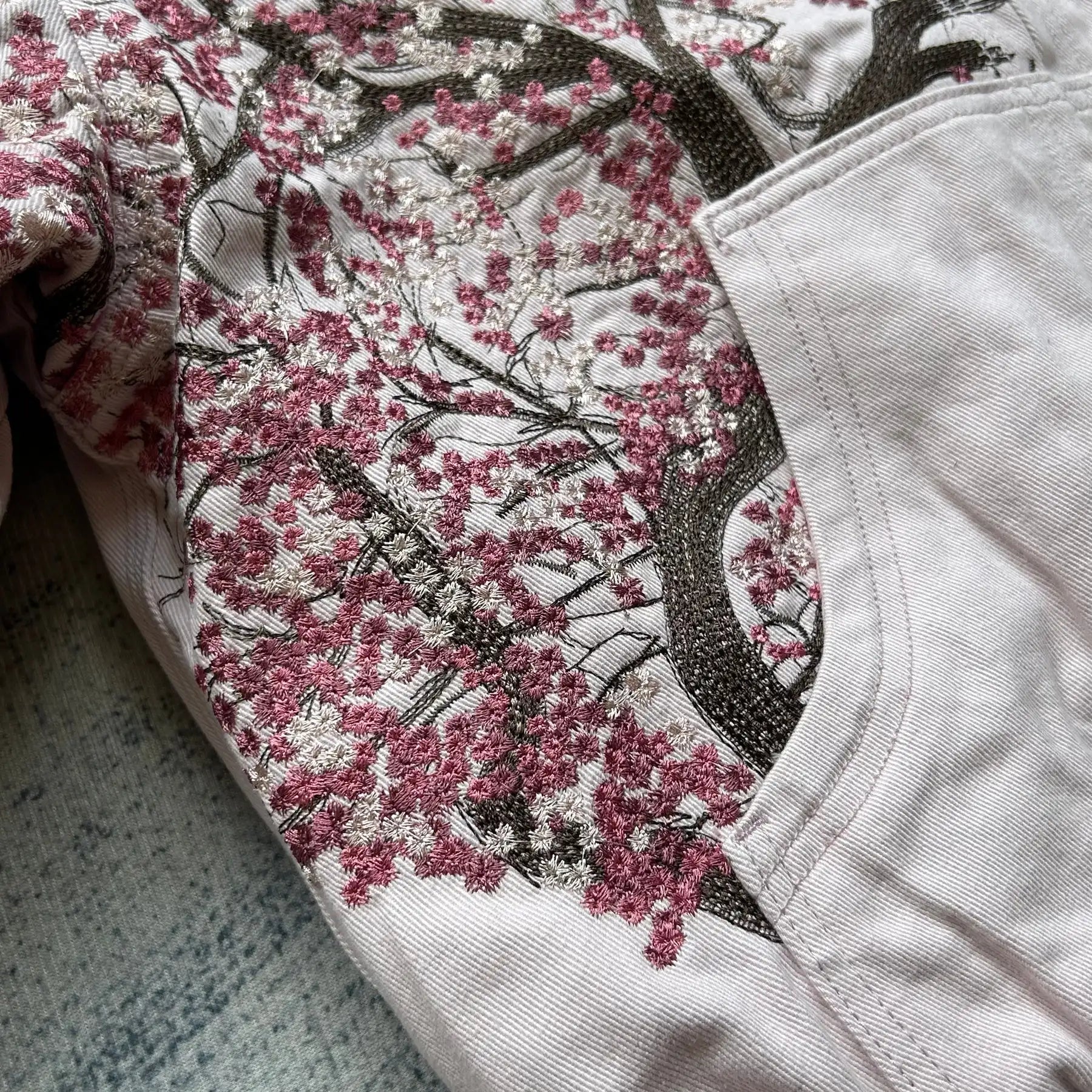 No Chill Co. Sakura Graphic Padded Zip Hoodie